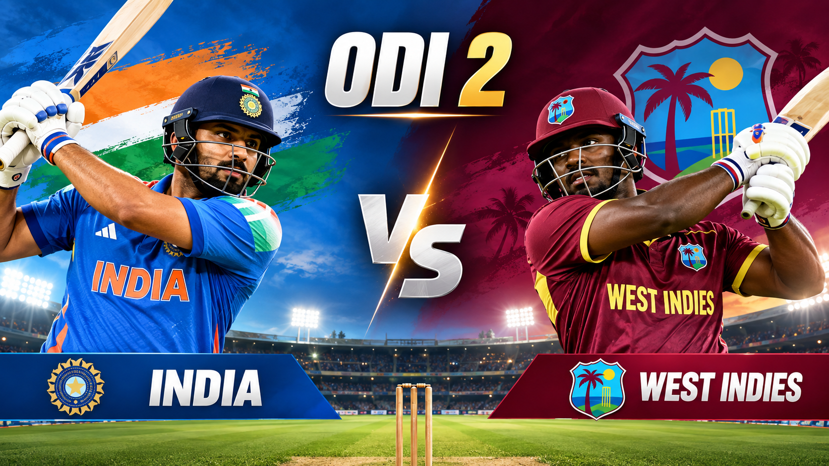 Gill’s 223* leads India’s 406/2 chase as West Indies’ 405/7 falls short in Guwahati ODI