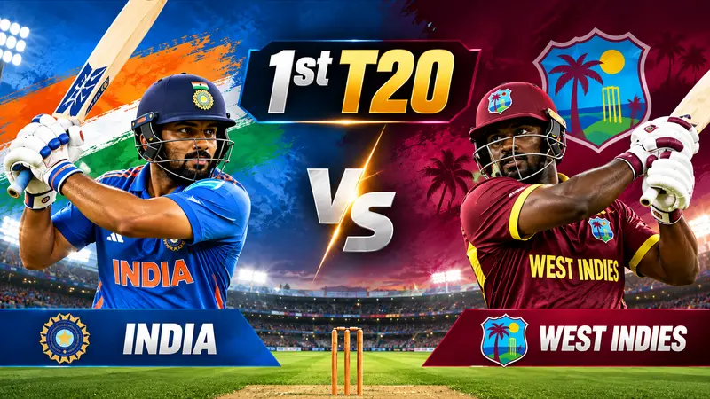 West Indies 171 in 19.1 overs as India wait to bat in 1st T20I in Lucknow